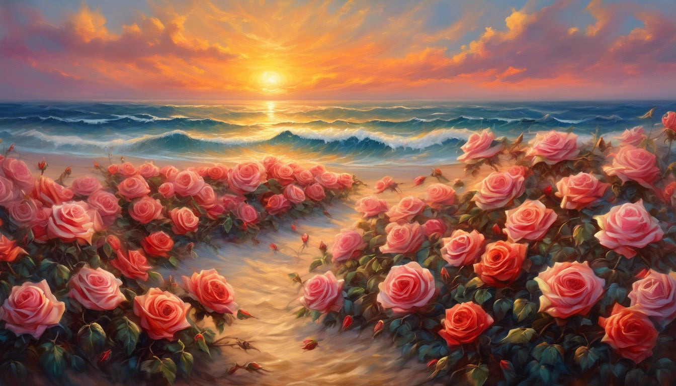 Beach and roses #0304