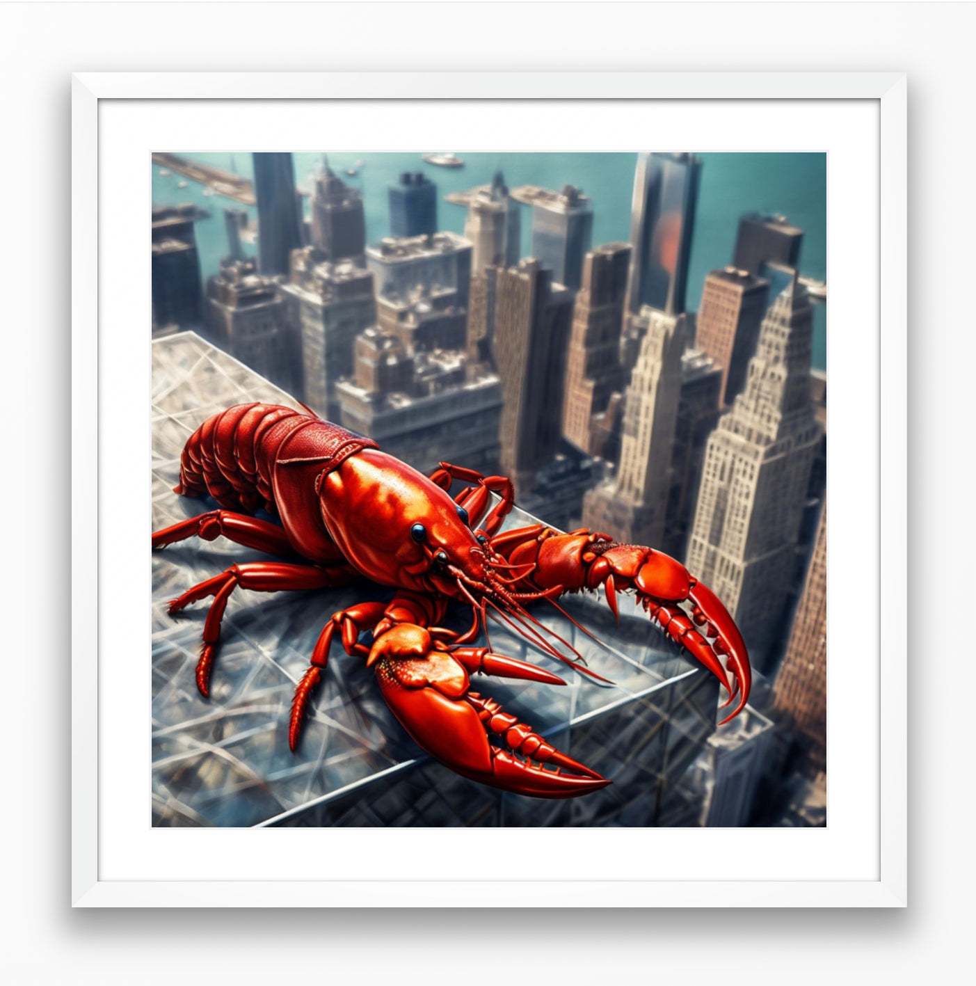 Crayfish on the roof of a skyscraper #0309